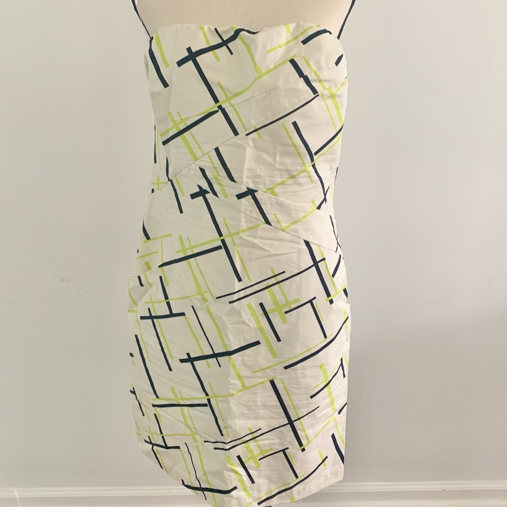 The Limited strapless dress. Wear it under a blazer for work